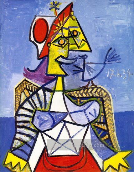 Woman Sitting 1939 cubist Pablo Picasso Ölgemälde
